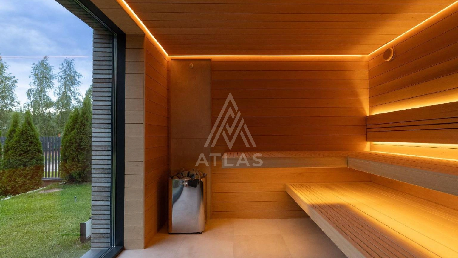 Современный дом с панорамным остеклением, фото 16