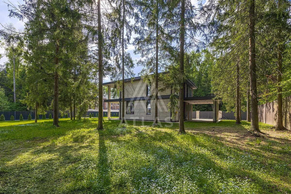 Дом в стиле Райта на лесном участке, фото 11
