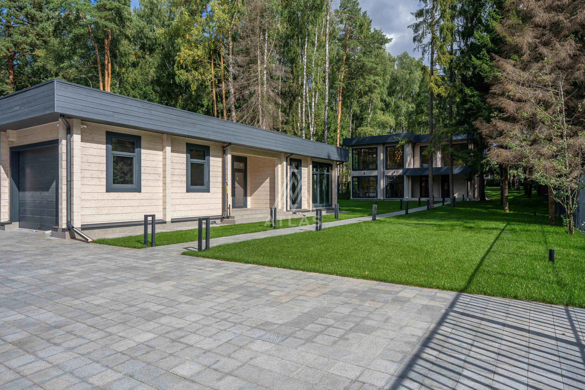 Новый современный дом из клееного бруса, фото 31